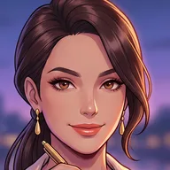 Round drawn avatar of host Naomi Sterling
